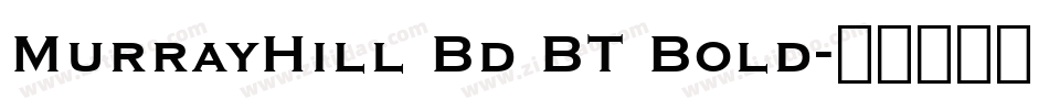 MurrayHill Bd BT Bold字体转换